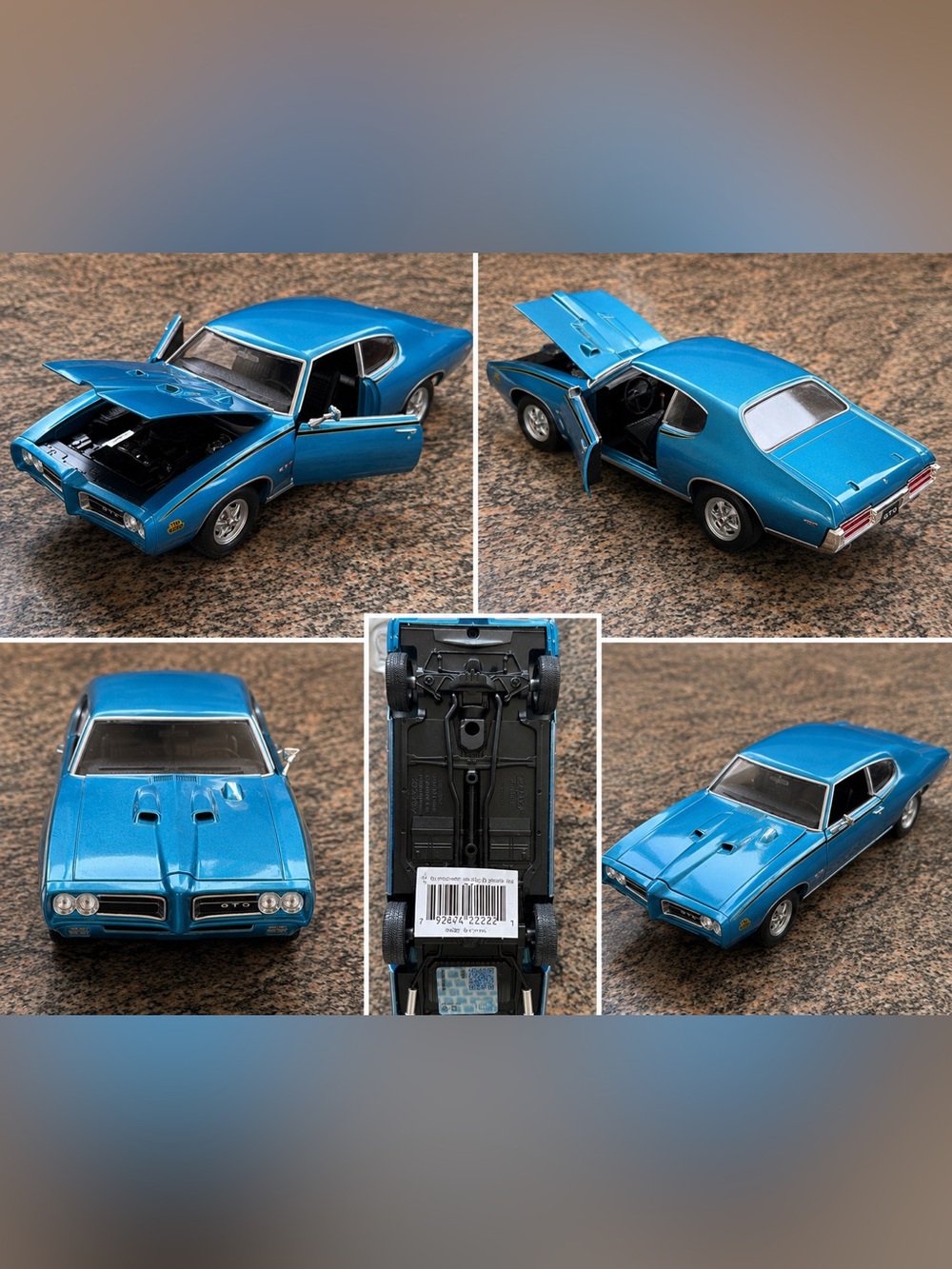 1969 Pontiac GTO Judge Die-Cast Model Car – 1:24 Scale